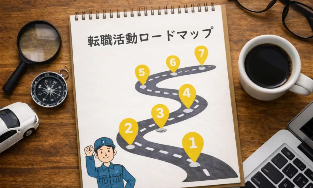 転職活動ロードマップのイメージ